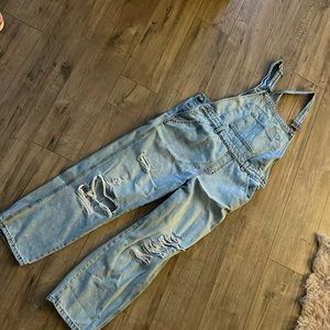 LIGHT DENIM WOMENS OVERALLS